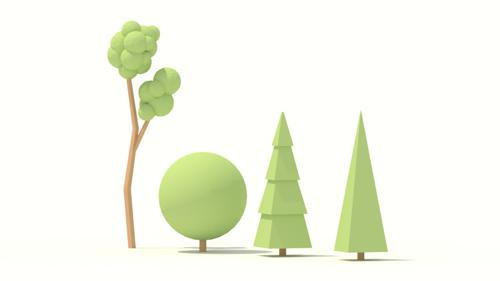 Low Poly Trees - Youtube Tutorial preview image